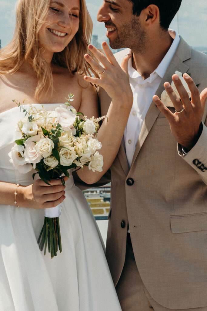 Elopement ceremony at NYC City Hall