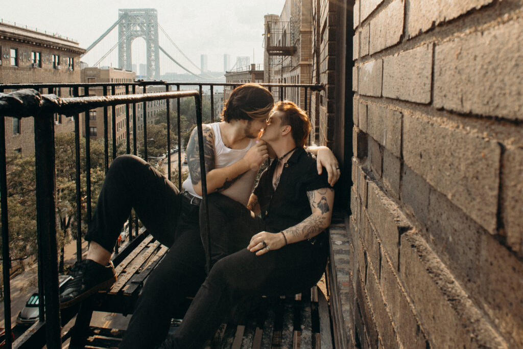 NYC Apartment Couple Photoshoot by NYC Couples Photographer