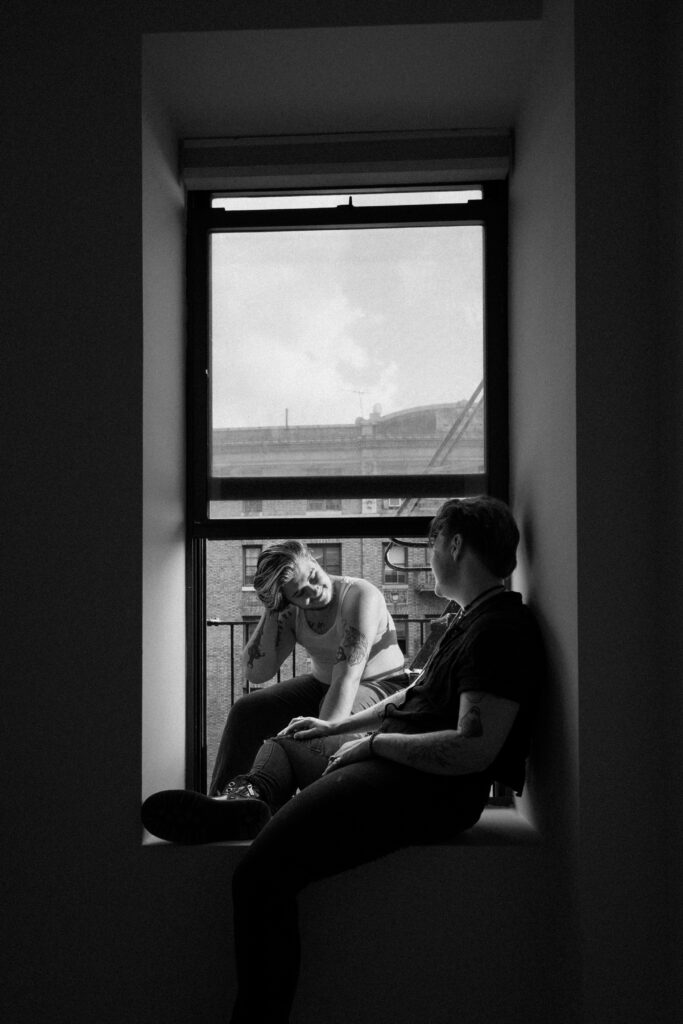 NYC Apartment Couple Photoshoot by NYC Couples Photographer