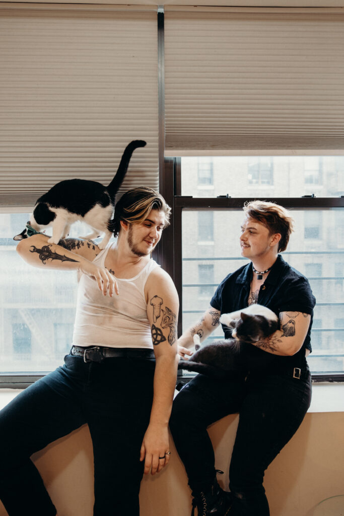 NYC Apartment Couple Photoshoot by NYC Couples Photographer