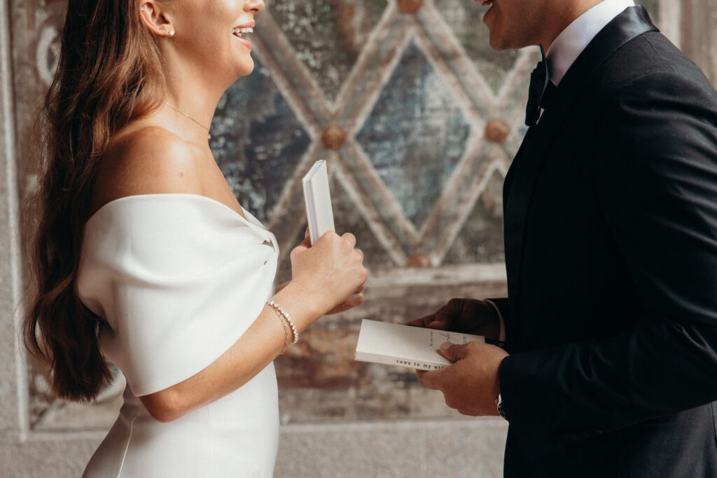 Elopement ceremony at central park
