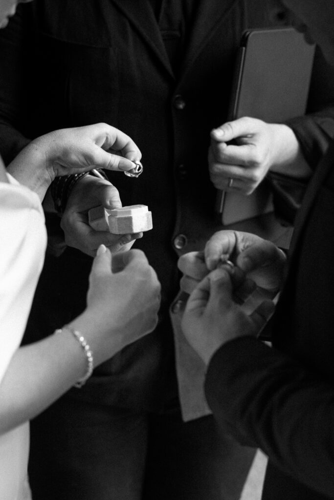 Elopement ceremony at central park