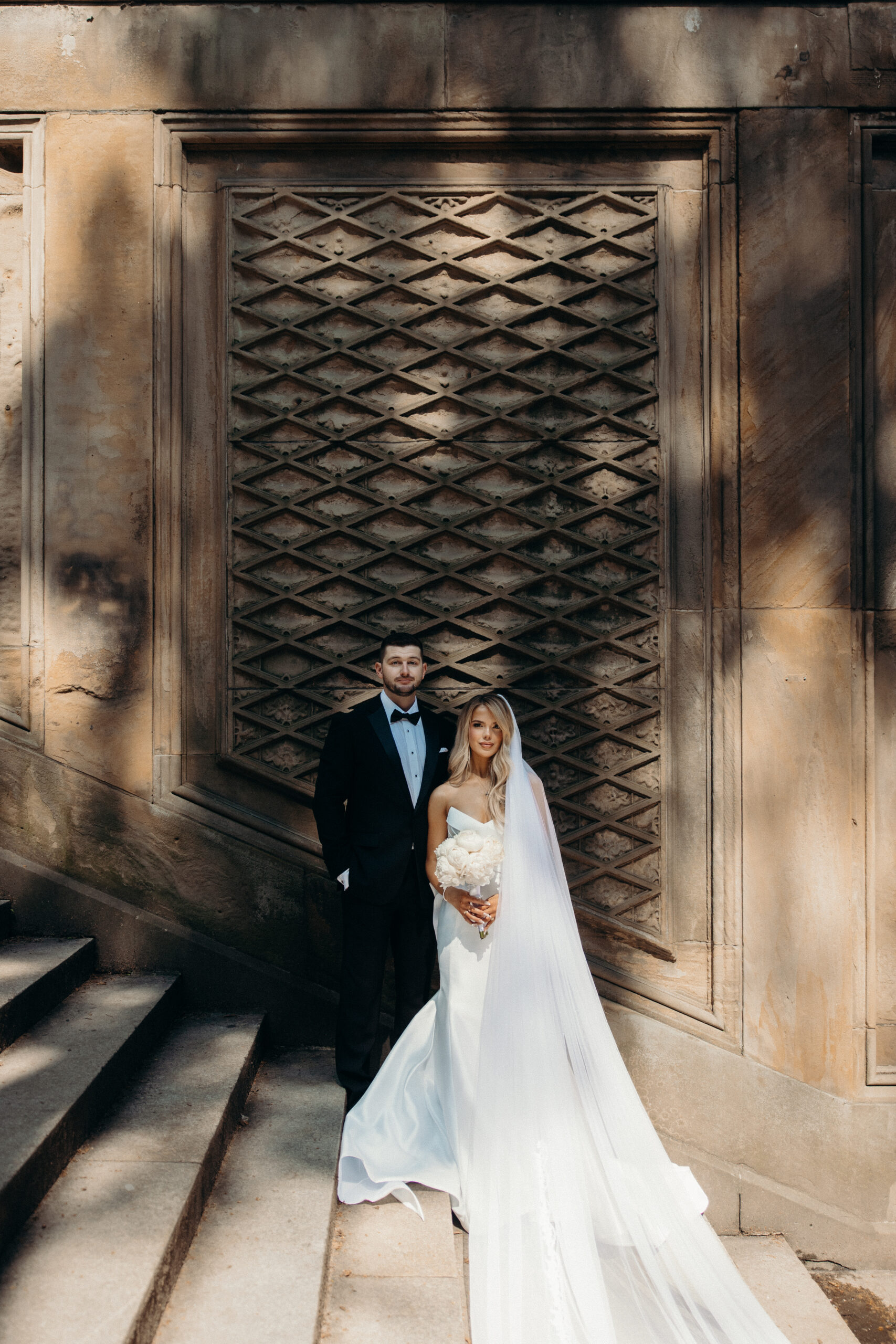 NYC elopement photographer captures the couple during their Central Park elopement.