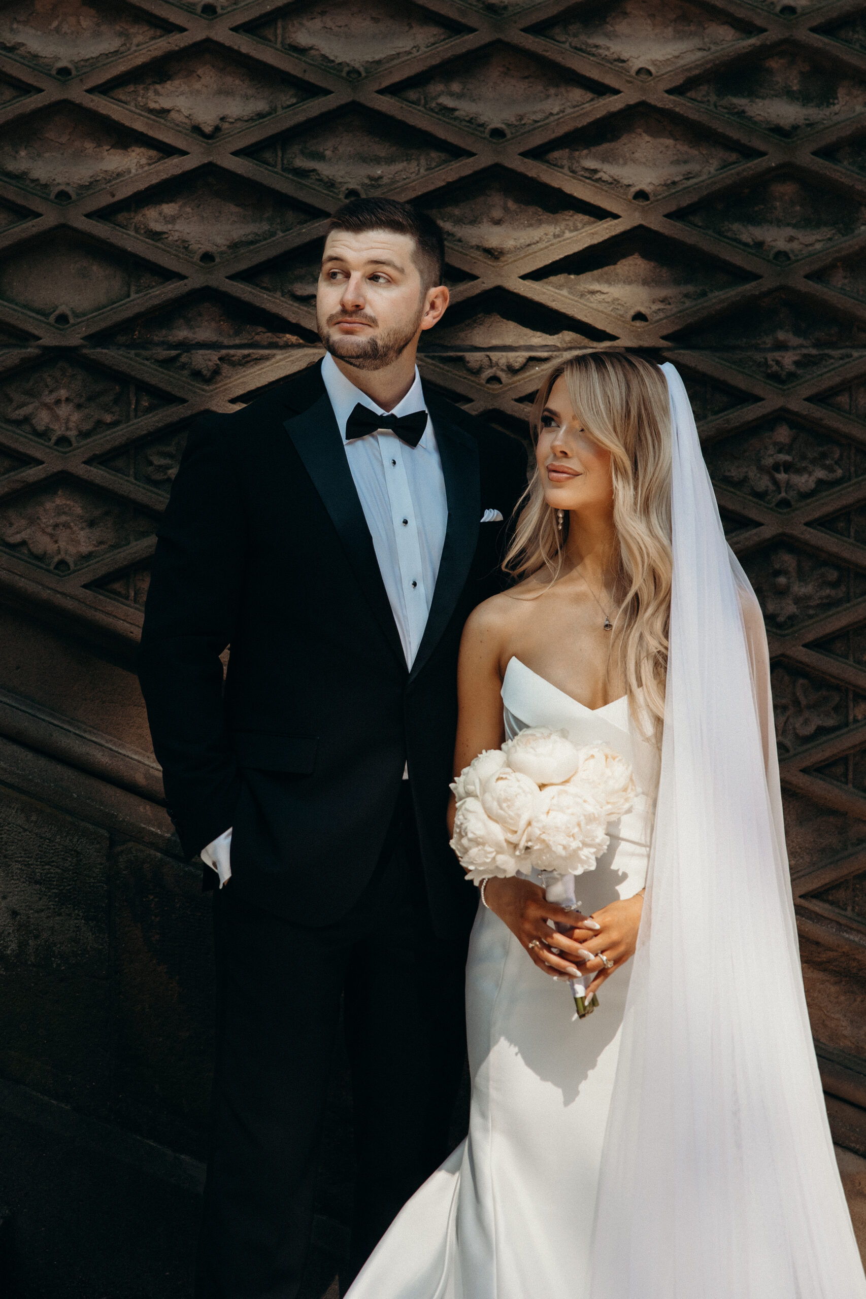 NYC elopement photographer captures the couple during their Central Park elopement.
