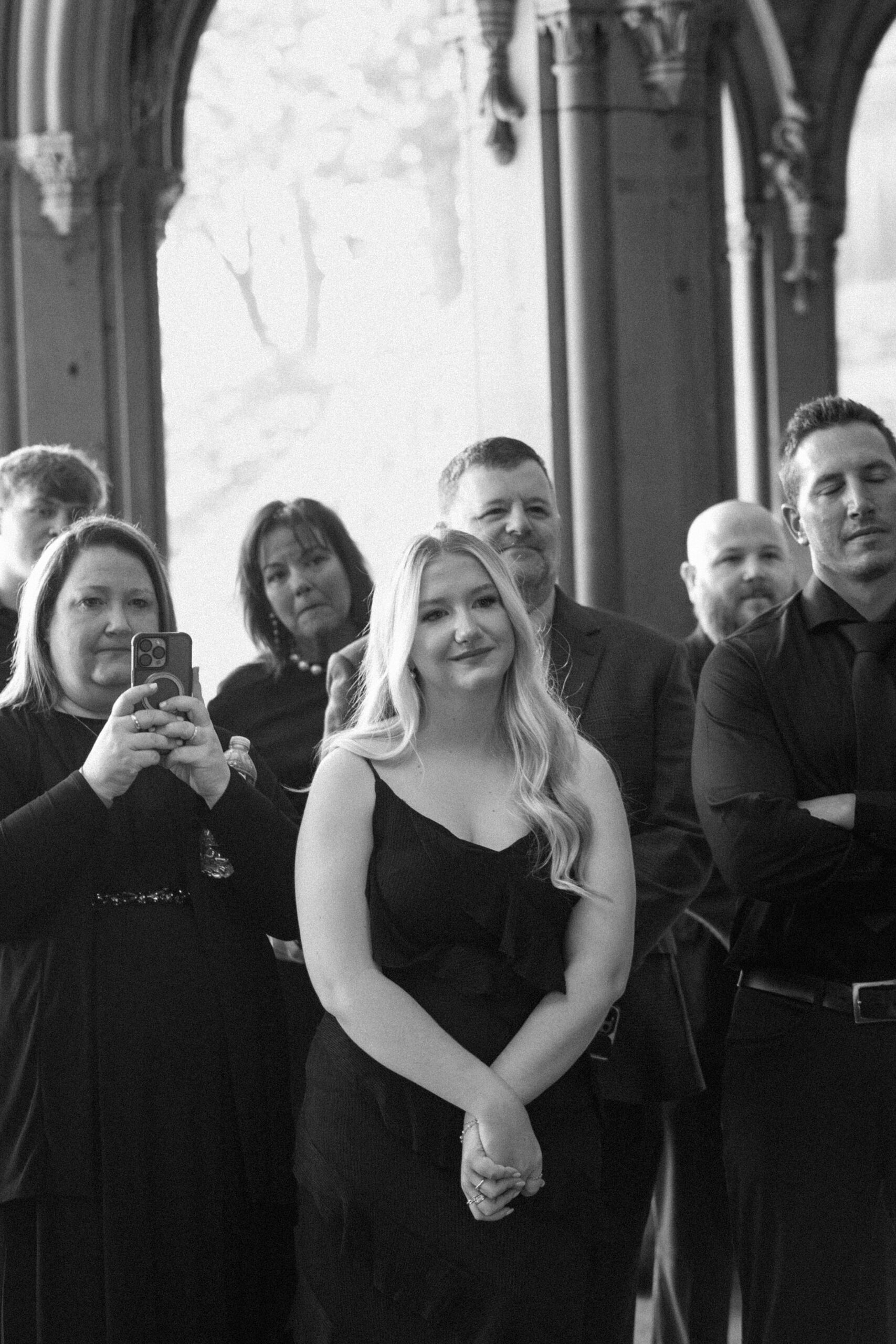 NYC elopement photographer captures Central Park elopement ceremony