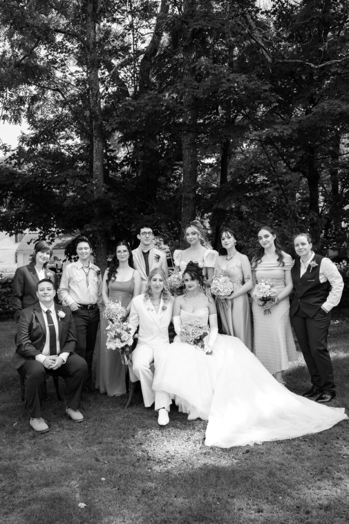 Wedding party at Mountainville Manor