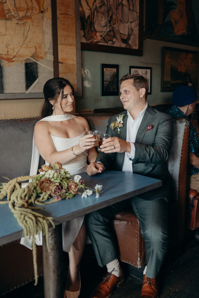 Red Hook elopement photoshoot by Brooklyn elopement photographer