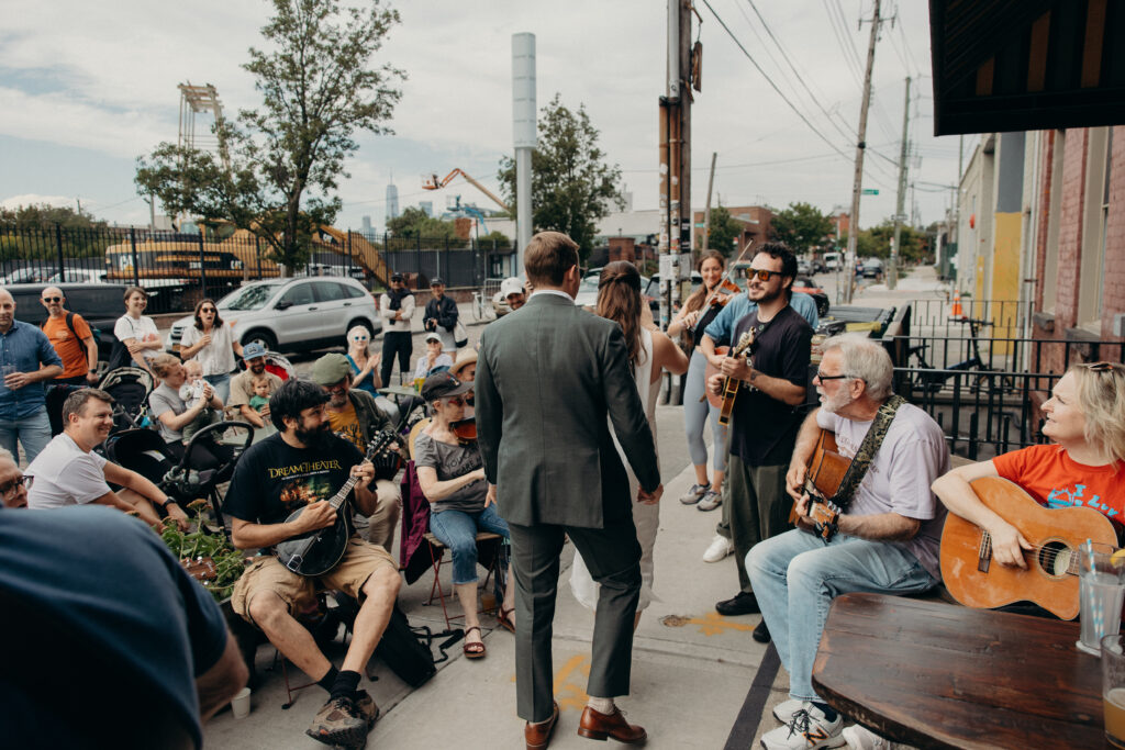 Red Hook elopement photoshoot by Brooklyn elopement photographer