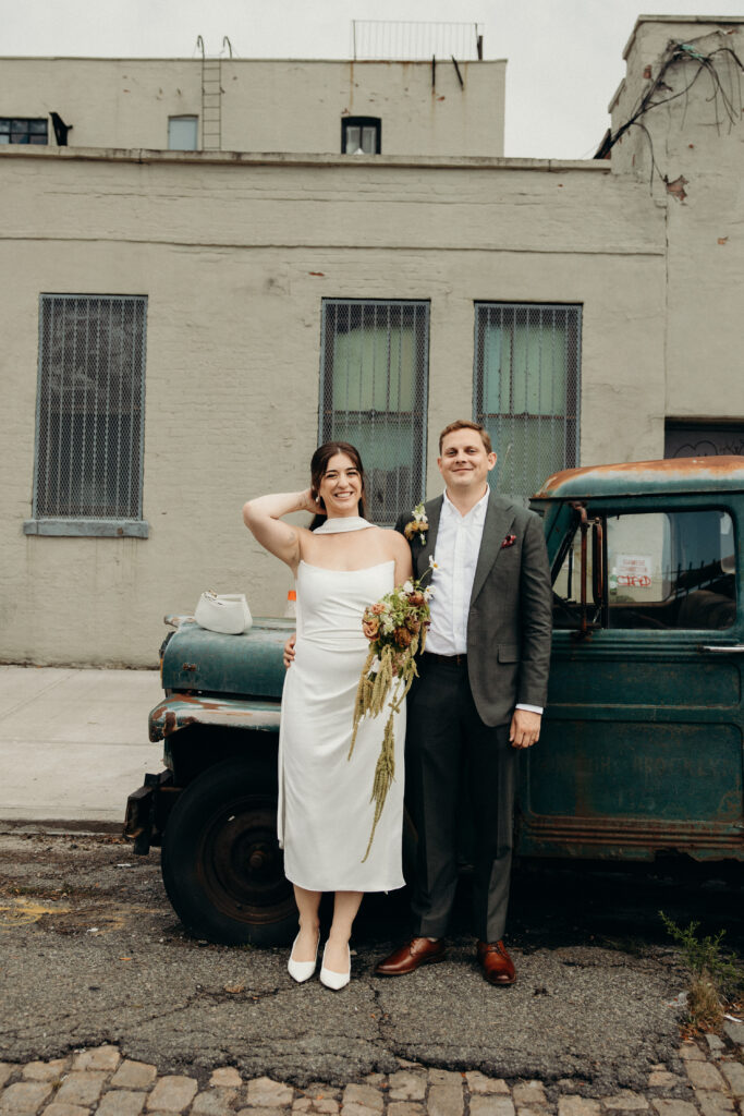 Red Hook elopement photoshoot by Brooklyn elopement photographer