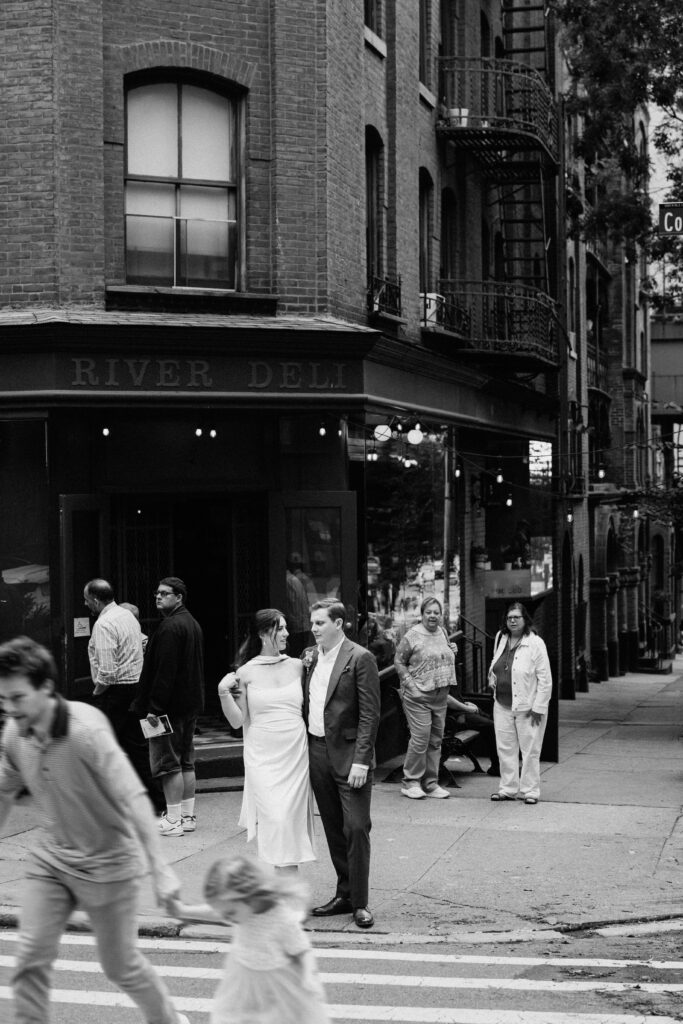Red Hook elopement photoshoot by Brooklyn elopement photographer