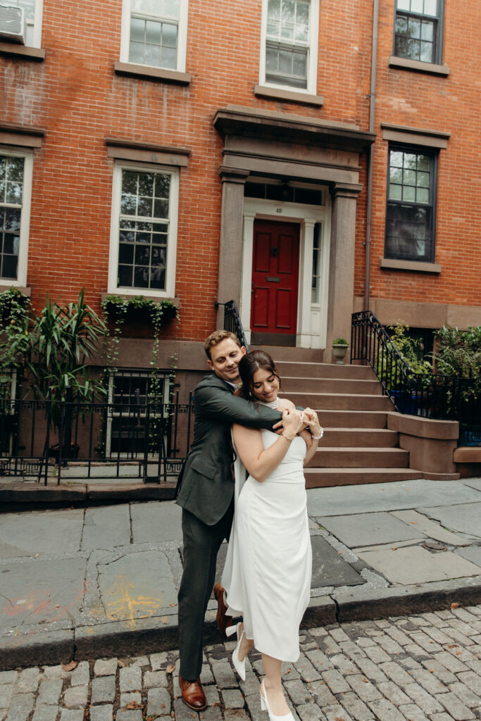 Red Hook elopement photoshoot by Brooklyn elopement photographer