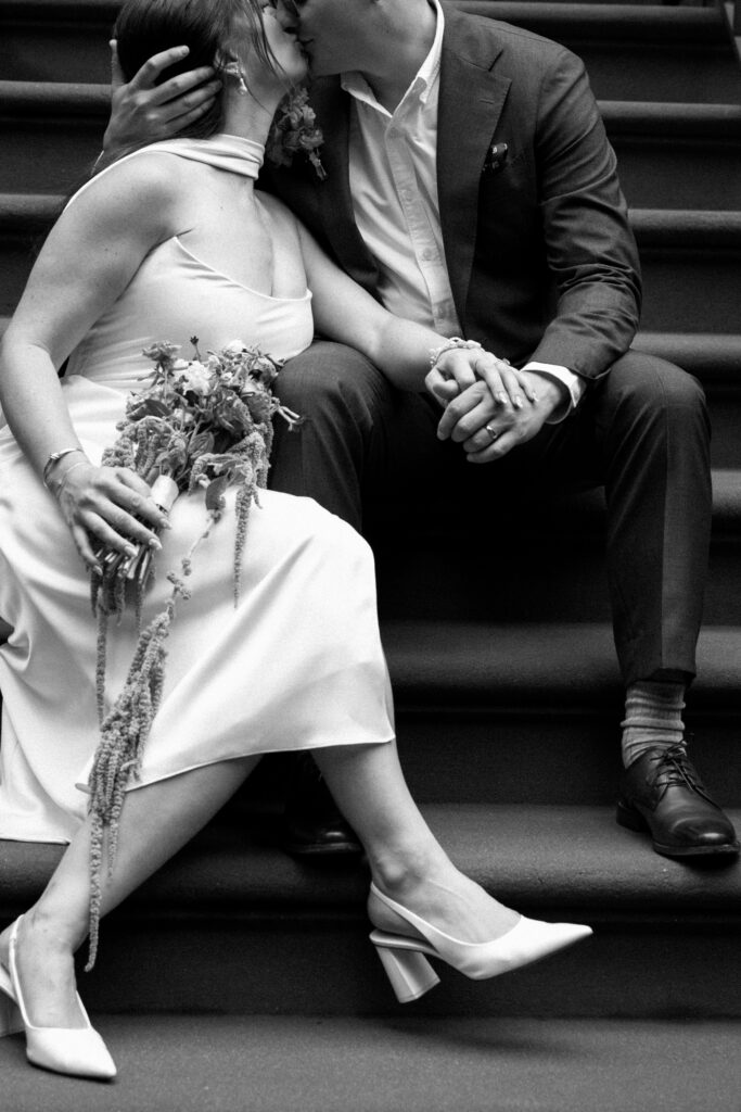Red Hook elopement photoshoot by Brooklyn elopement photographer