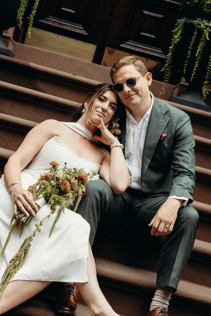 Red Hook elopement photoshoot by Brooklyn elopement photographer