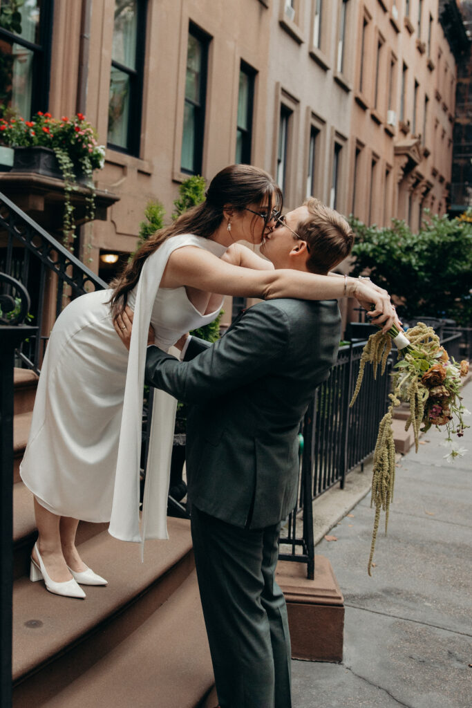 Red Hook elopement photoshoot by Brooklyn elopement photographer
