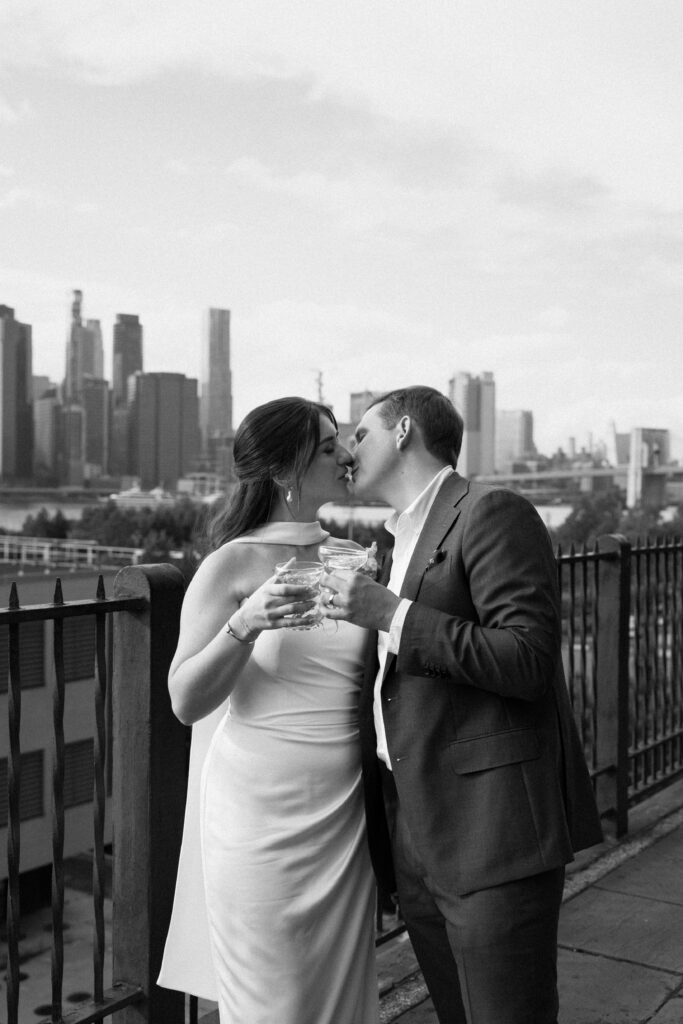 Red Hook elopement photoshoot by Brooklyn elopement photographer