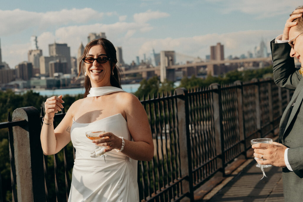 Red Hook elopement photoshoot by Brooklyn elopement photographer