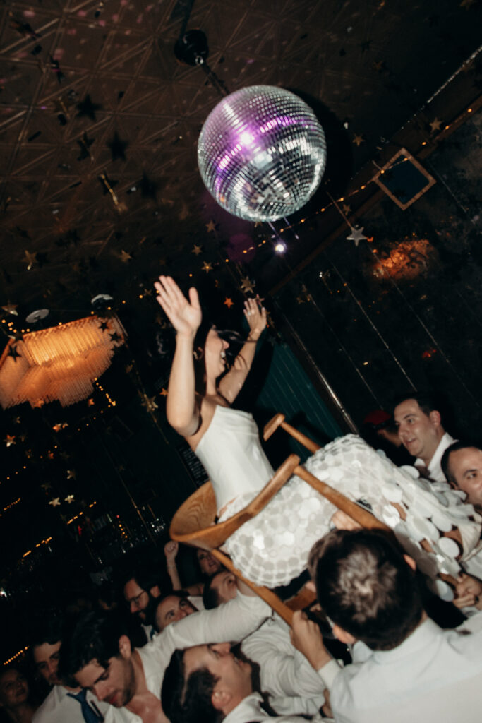 Bride dancing at the Broken Land wedding after-party