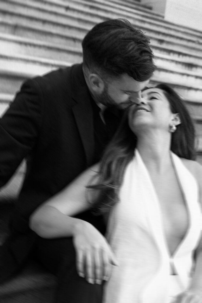 Nyc city hall elopement photoshoot by Brooklyn elopement photographer