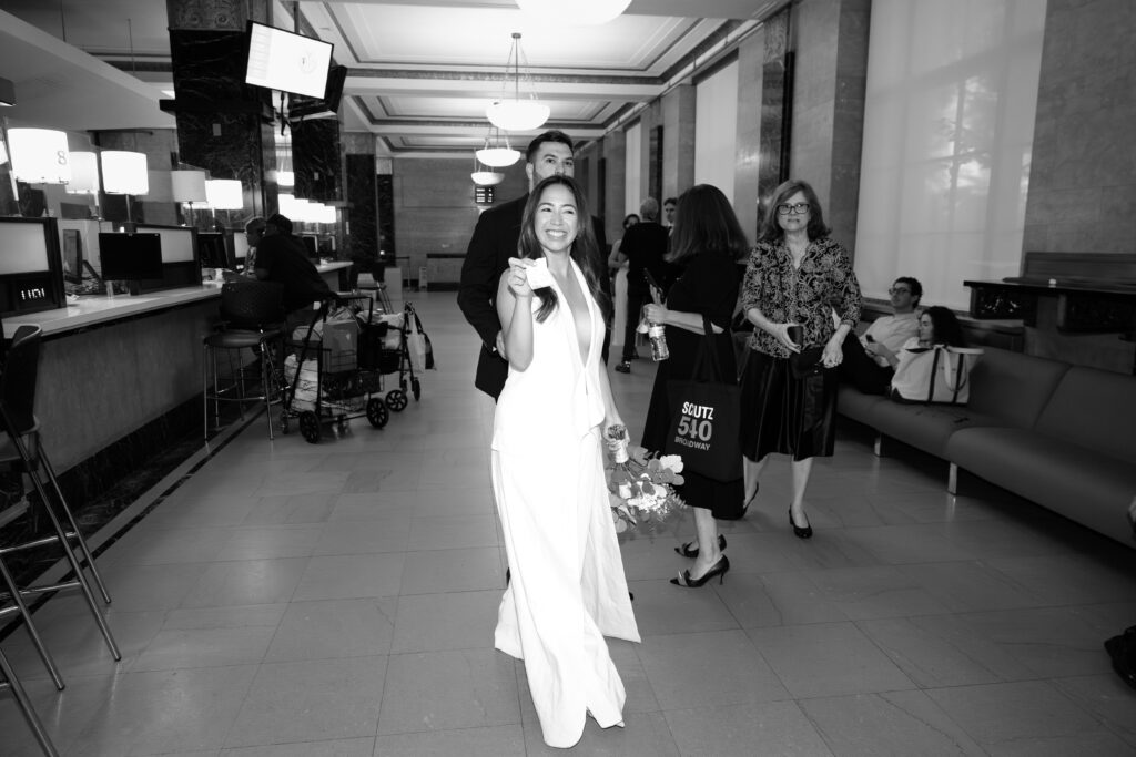 Elopement ceremony at NYC City Hall