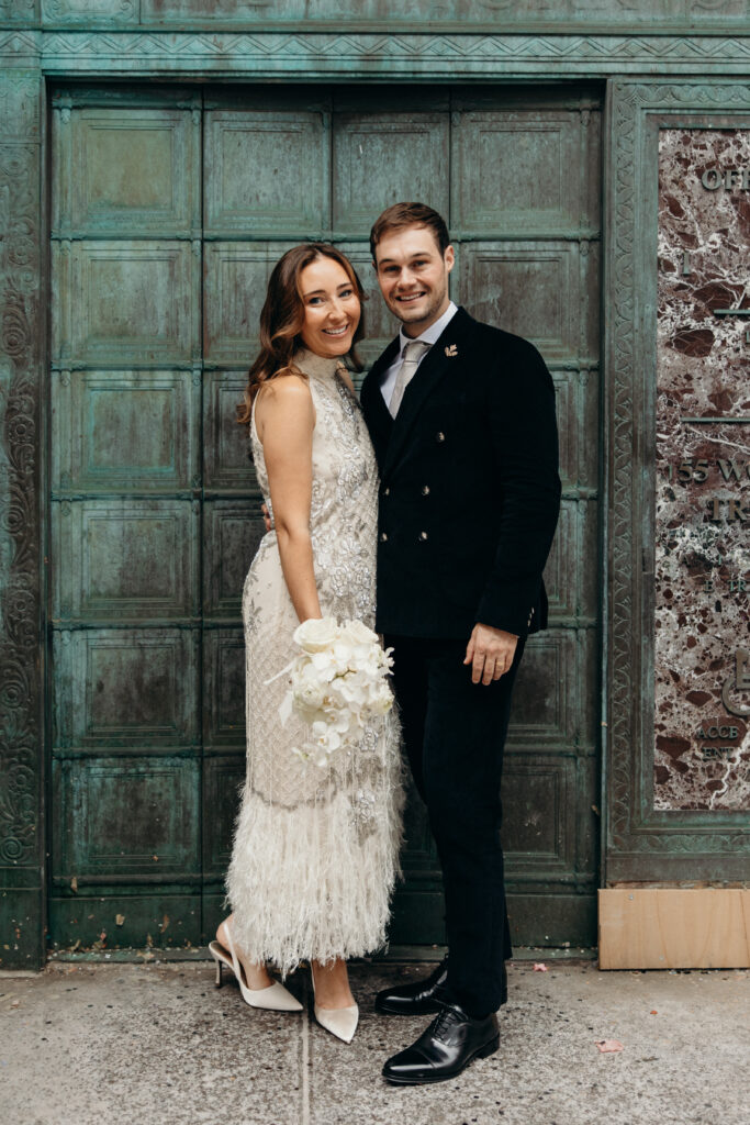Nyc city hall elopement photoshoot by Brooklyn elopement photographer