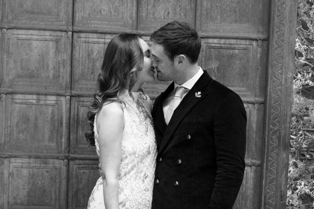 Nyc city hall elopement photoshoot by Brooklyn elopement photographer