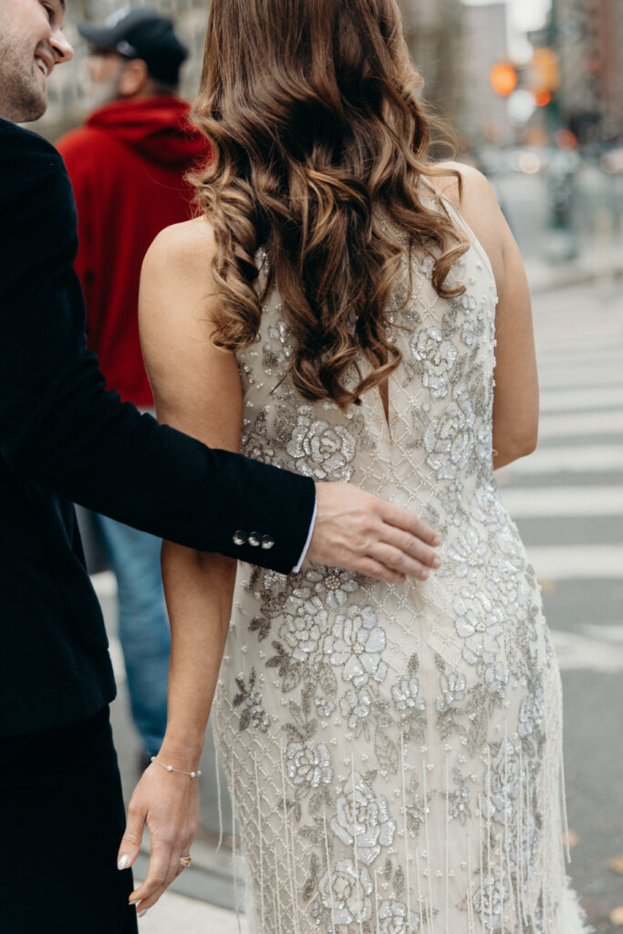 Nyc city hall elopement photoshoot by Brooklyn elopement photographer