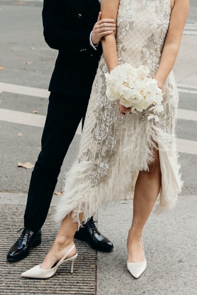 Nyc city hall elopement photoshoot by Brooklyn elopement photographer