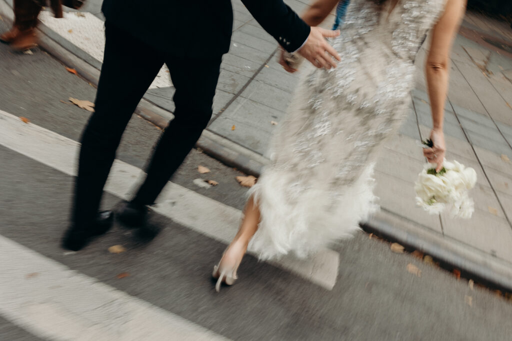 Nyc city hall elopement photoshoot by Brooklyn elopement photographer