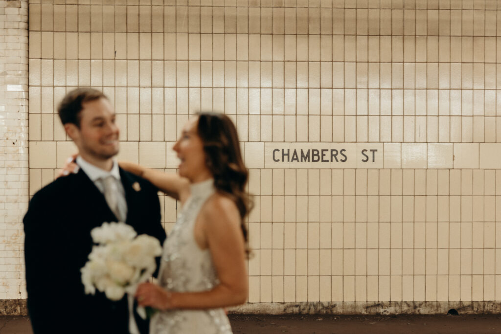 Nyc city hall elopement photoshoot by Brooklyn elopement photographer