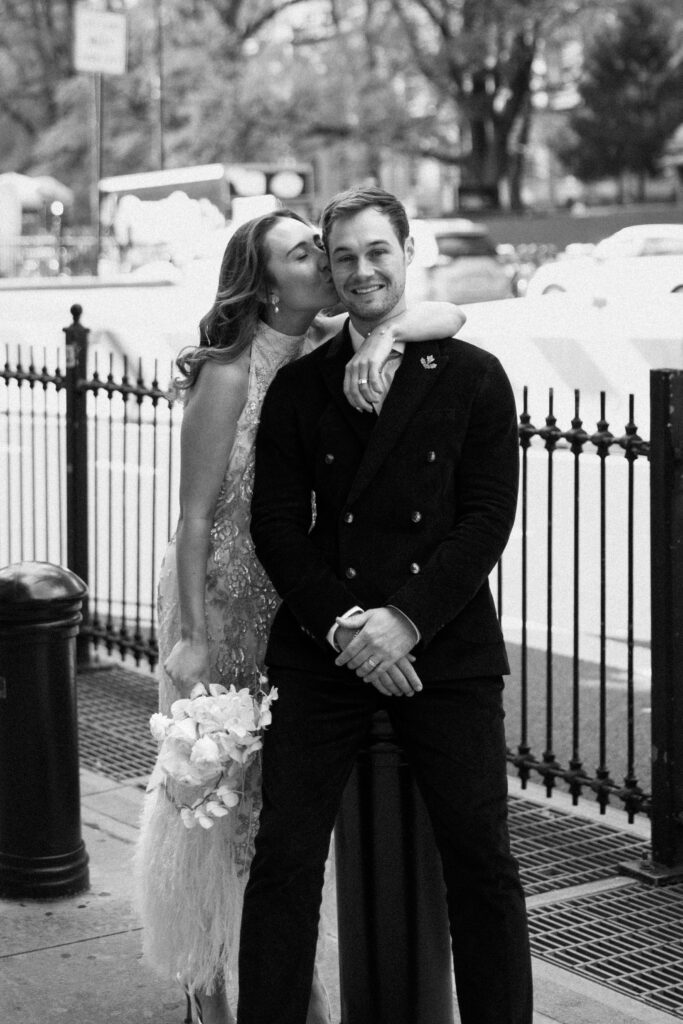 Nyc city hall elopement photoshoot by Brooklyn elopement photographer