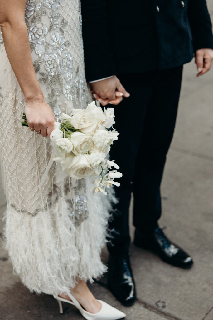 Nyc city hall elopement photoshoot by Brooklyn elopement photographer