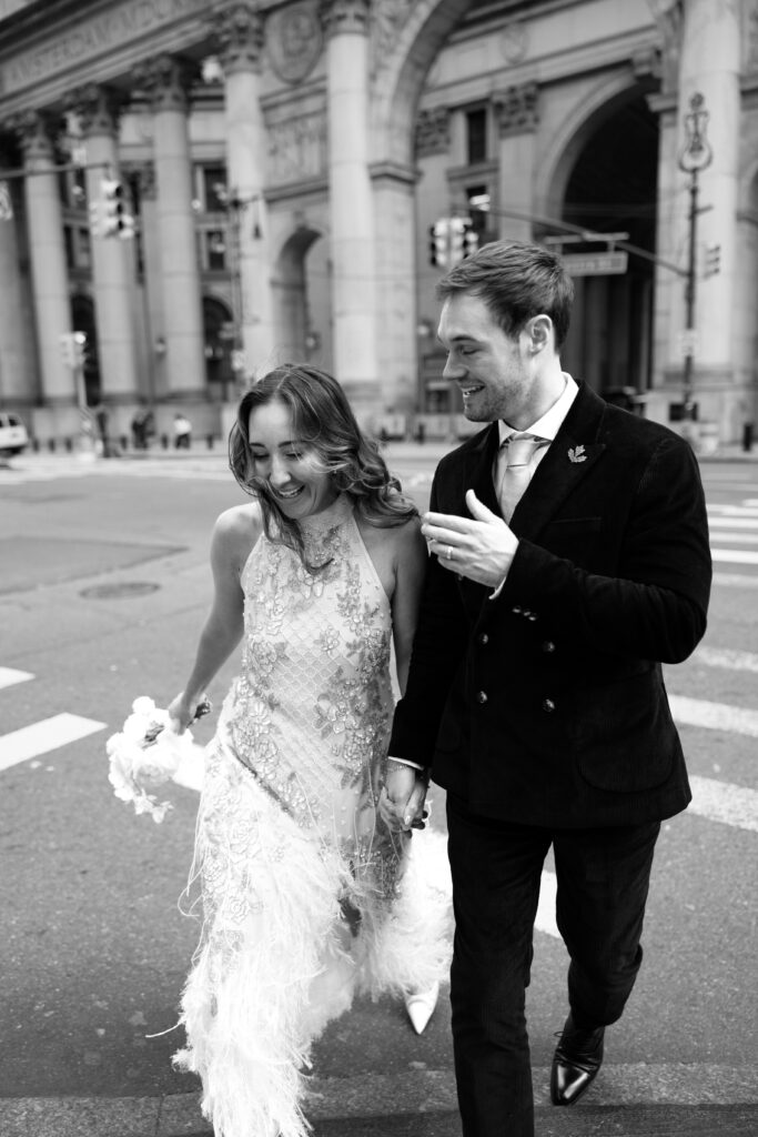 Nyc city hall elopement photoshoot by Brooklyn elopement photographer