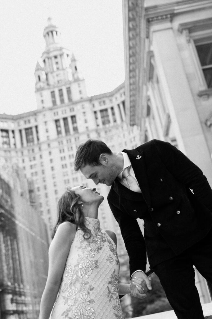 Nyc city hall elopement photoshoot by Brooklyn elopement photographer