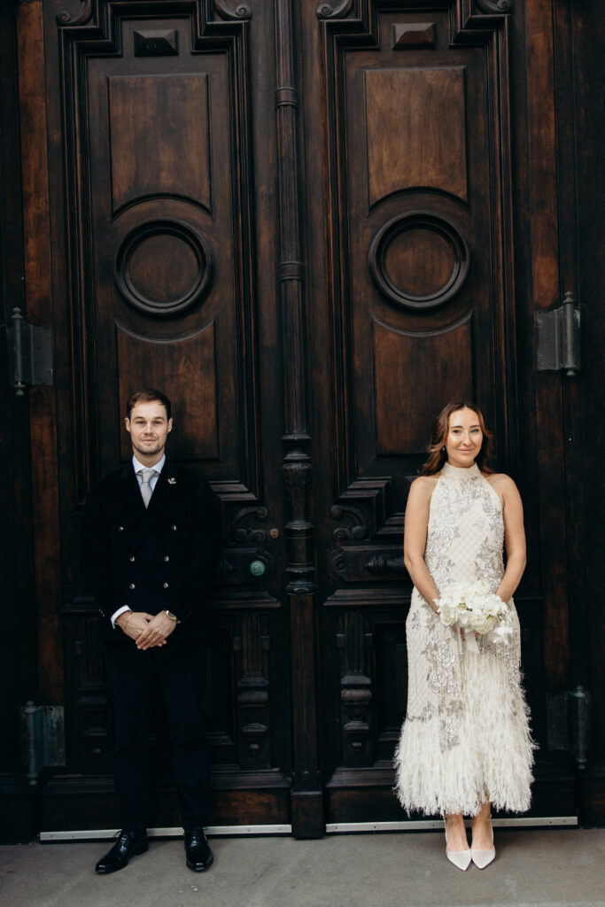 Nyc city hall elopement photoshoot by Brooklyn elopement photographer