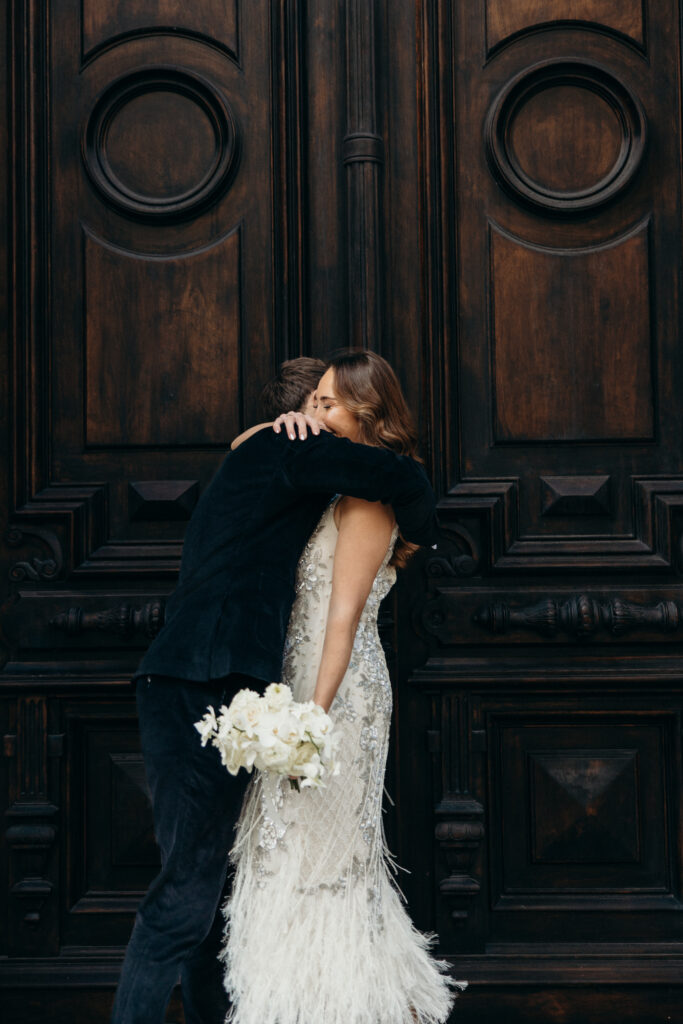 Nyc city hall elopement photoshoot by Brooklyn elopement photographer