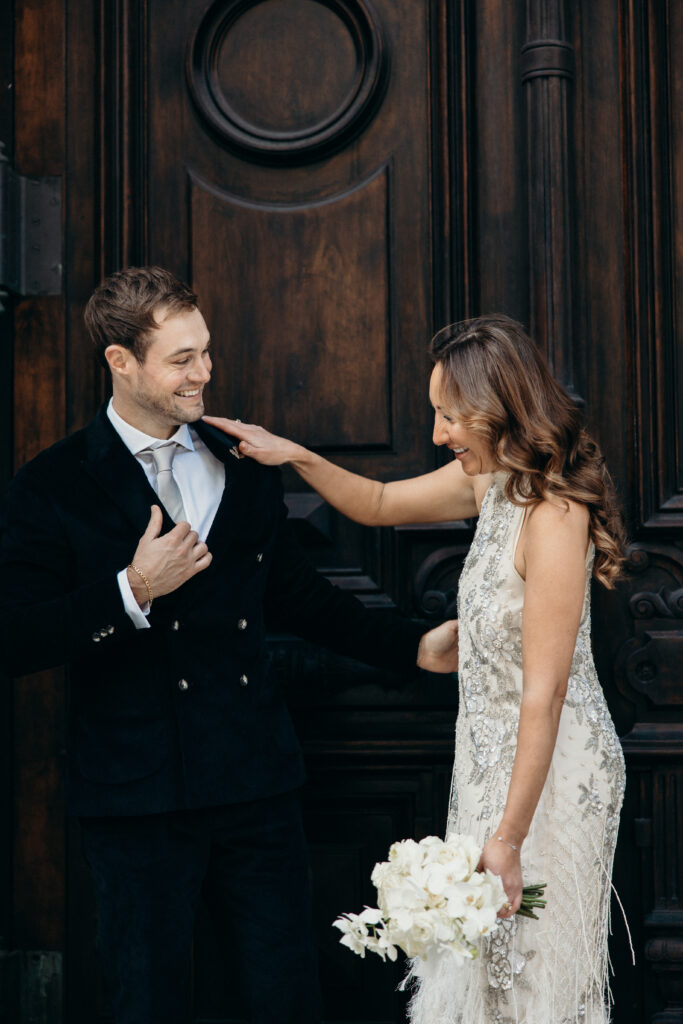 Nyc city hall elopement photoshoot by Brooklyn elopement photographer