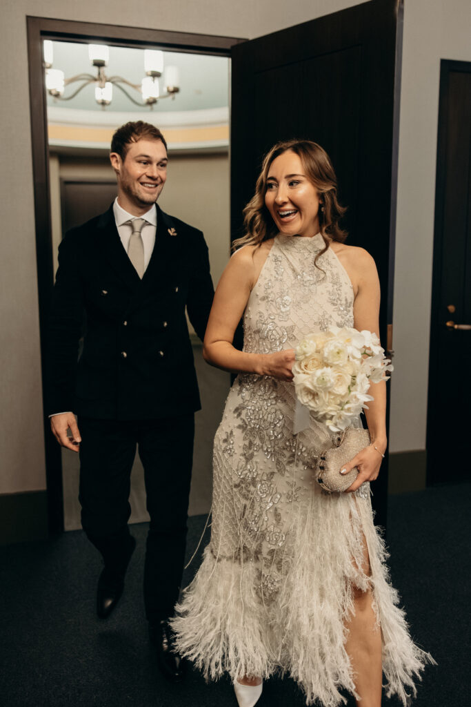 Elopement ceremony at NYC City Hall