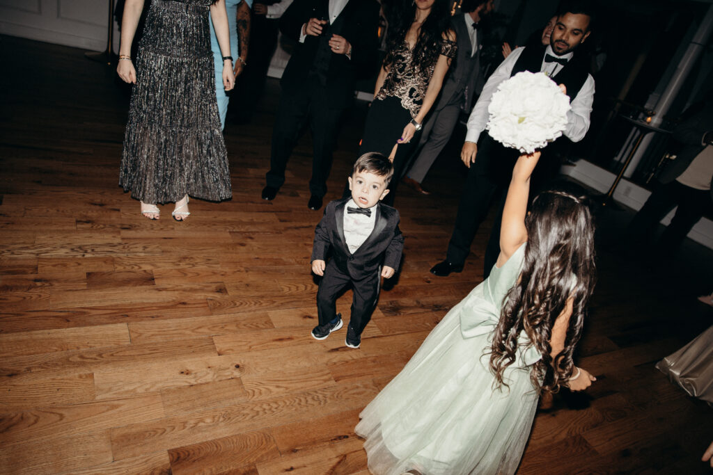 New York kid dancing at Sea Cliff Manor wedding reception