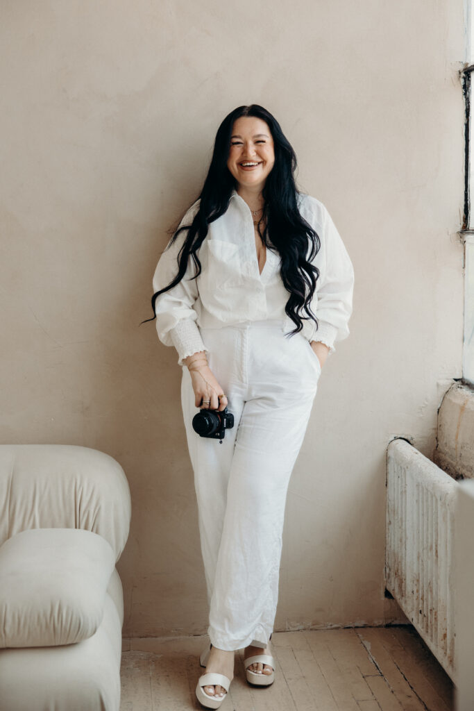 Wedding content creator branding by a Brooklyn branding photographer