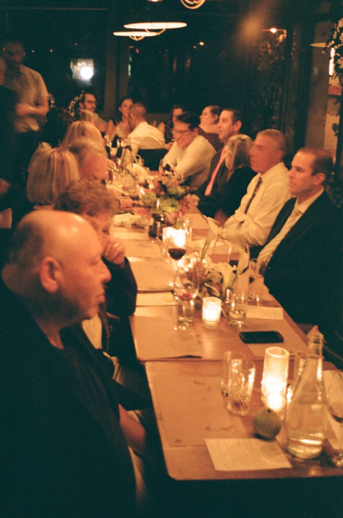 Dinner wedding celebration at Aurora Williamsburg