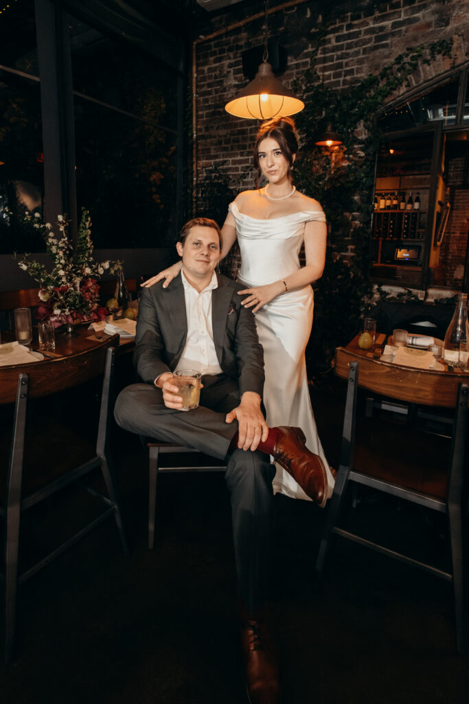 Aurora Williamsburg elopement photoshoot by Brooklyn elopement photographer