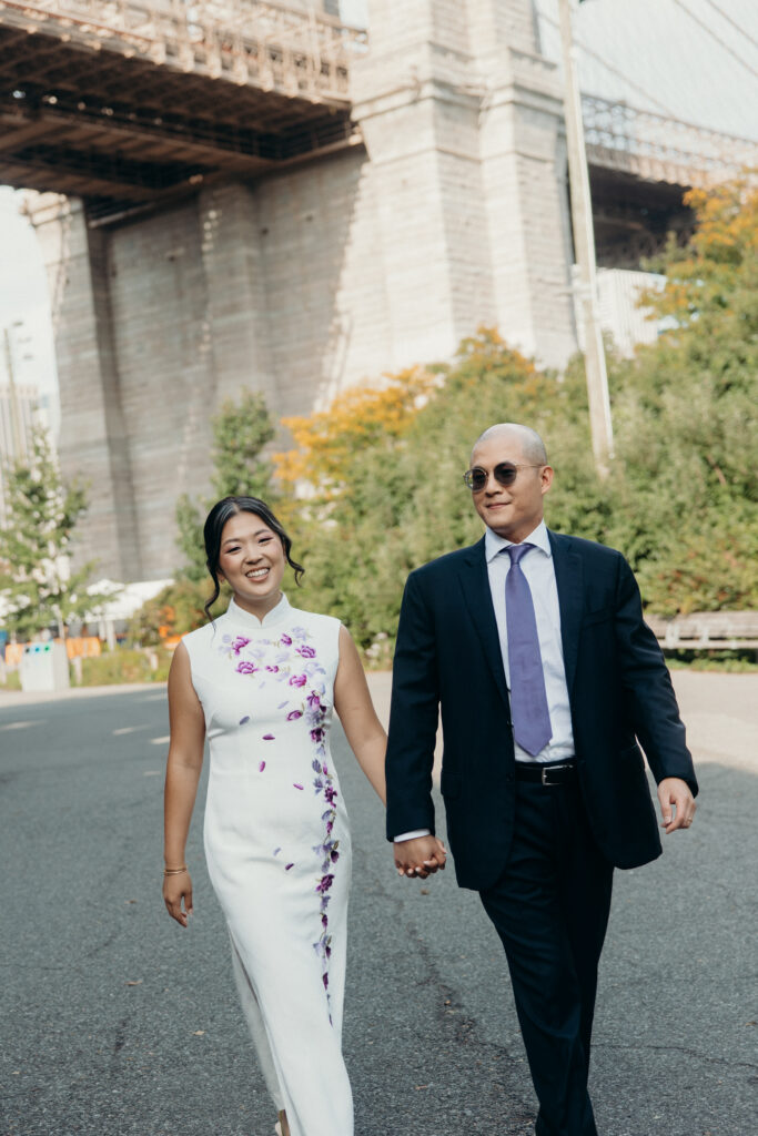 Wedding Couple Portraits at Celestine DUMBO by a Brooklyn Wedding Photographer