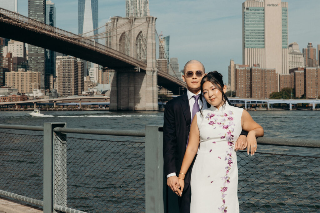 Wedding Couple Photos at Celestine DUMBO by a Brooklyn Wedding Photographer