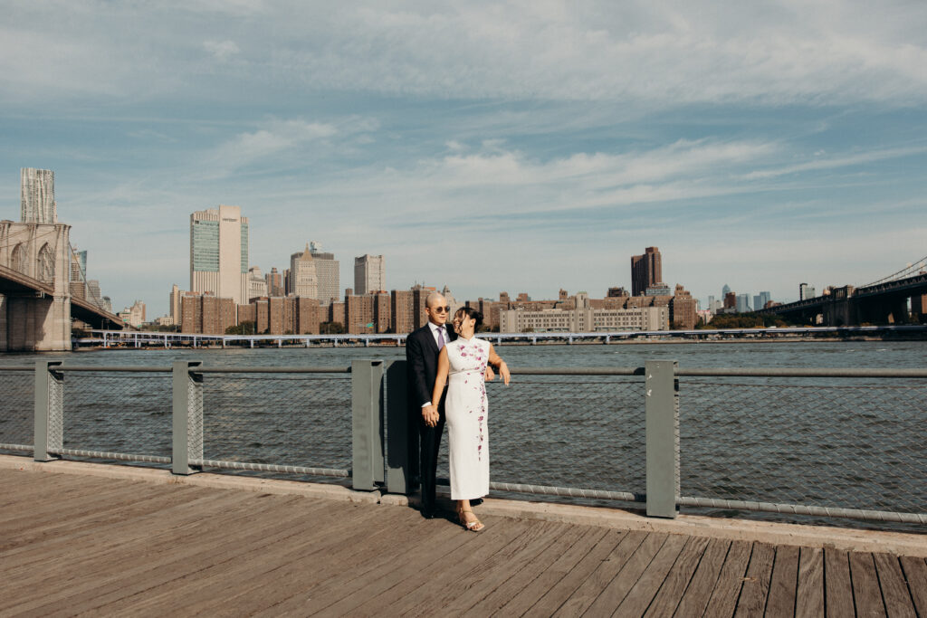 Wedding Couple Photos at Celestine DUMBO by a Brooklyn Wedding Photographer