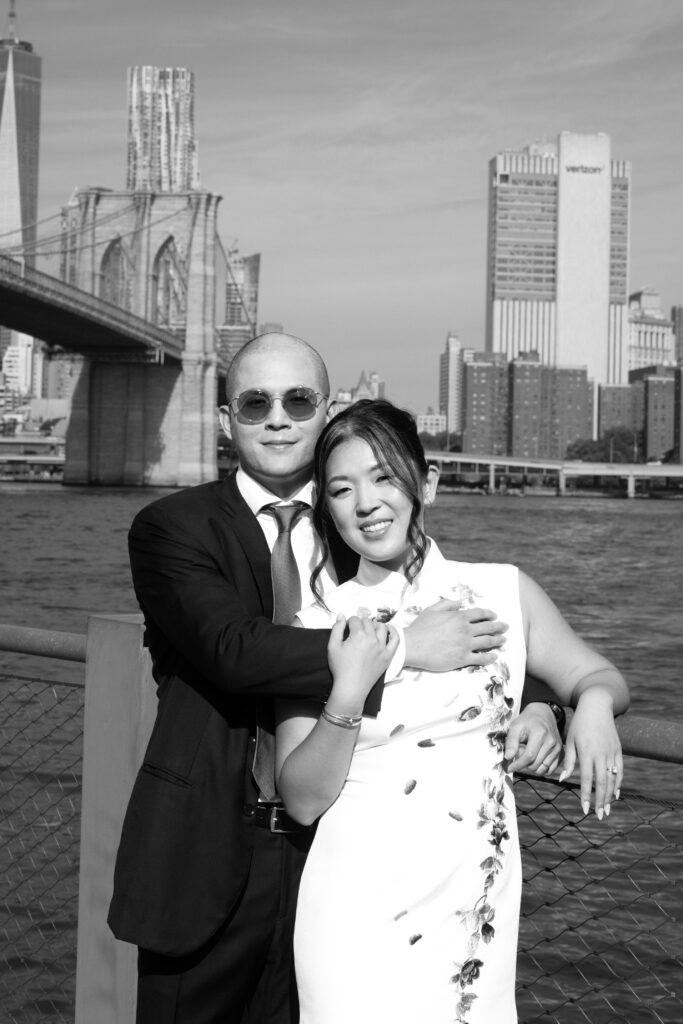 Wedding Couple Portraits at Celestine DUMBO by a Brooklyn Wedding Photographer
