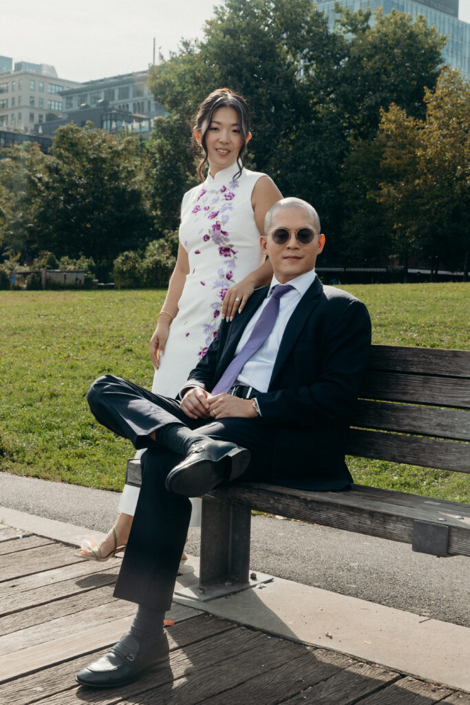 Wedding Couple Portraits at Celestine DUMBO by a Brooklyn Wedding Photographer