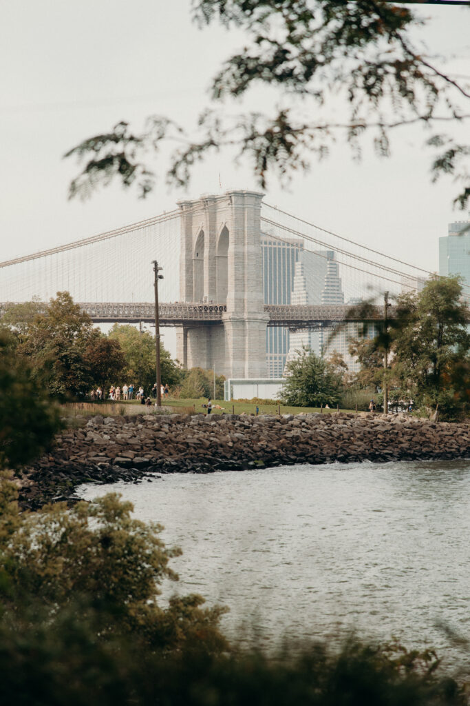 View of a wedding reception at Celestine DUMBO