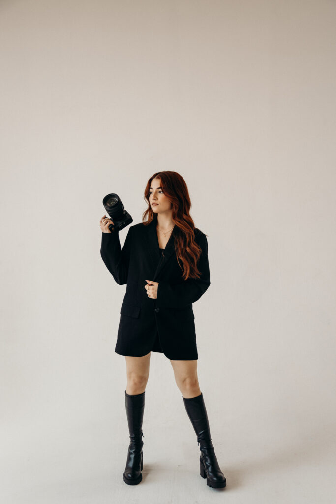 Photographer branding photos by a Brooklyn Branding Photographer