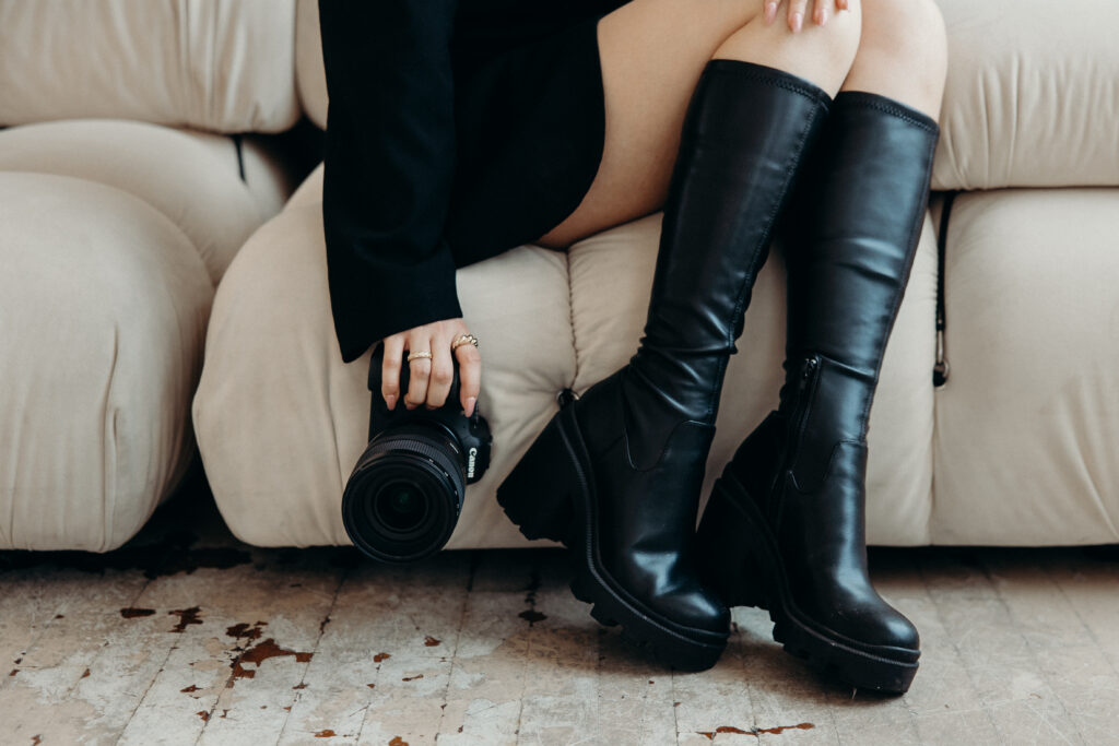 Photographer branding photos by a Brooklyn Branding Photographer