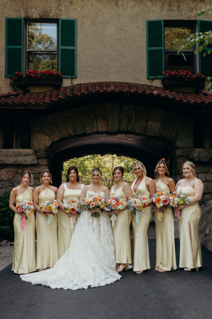 Bridal party at Arrow Park New York